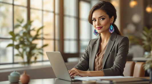 5 Ways to Style Statement Earrings for Office Wear - Amulya Gems