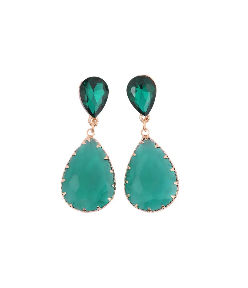 Emerald Elegance Drop Earrings