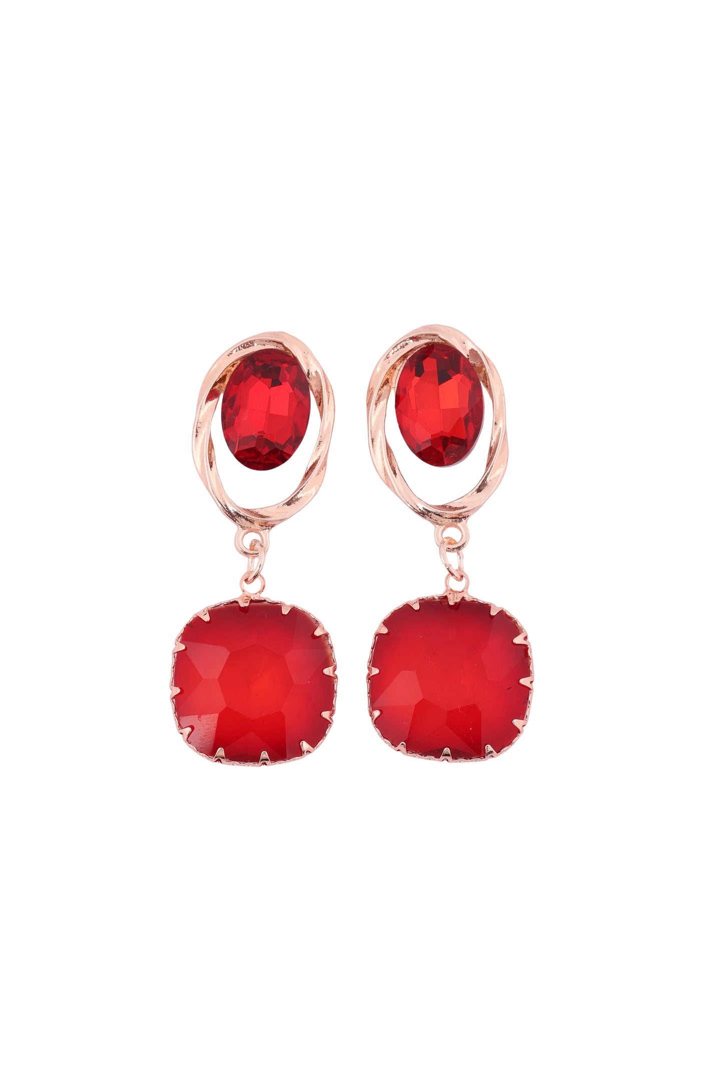 Royal Rouge Earrings - Amulya Gems