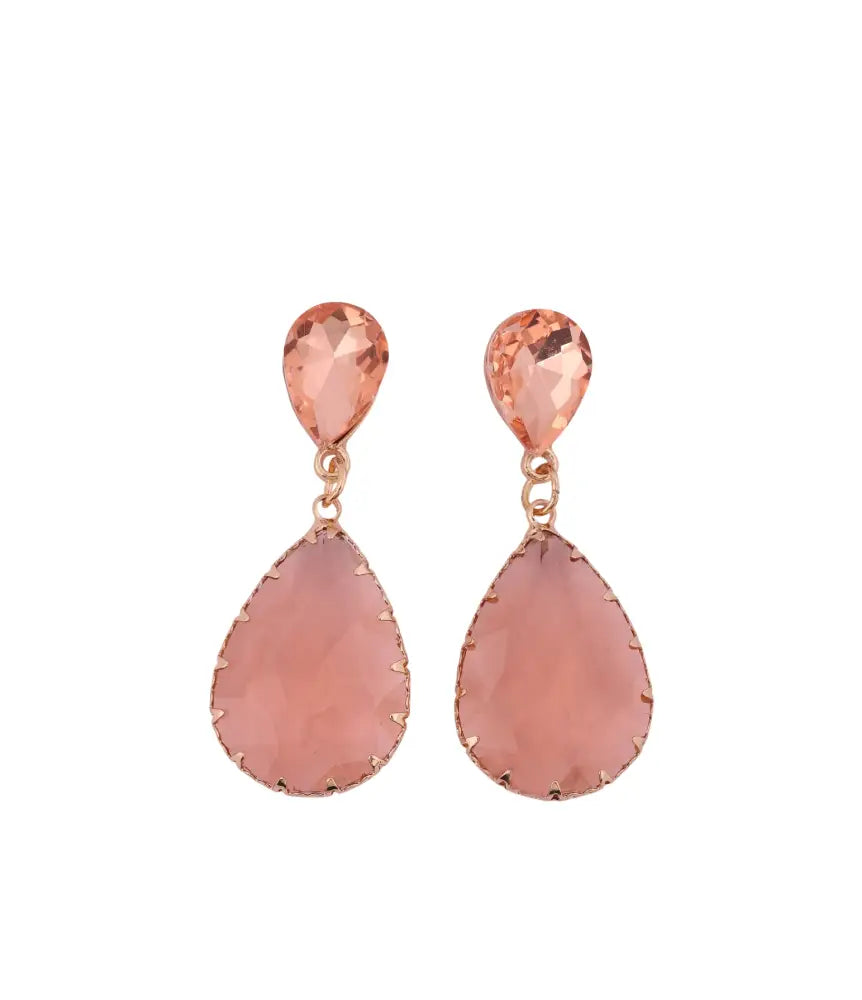 Rose Quartz Drop Earrings