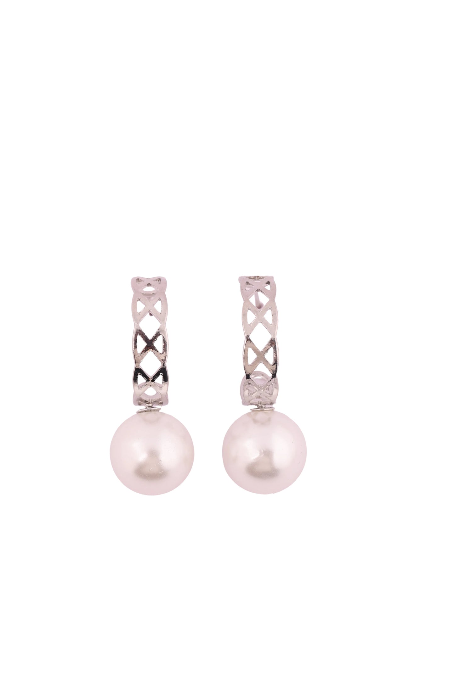 Pearl Drop Earrings | Silver - Amulya Gems