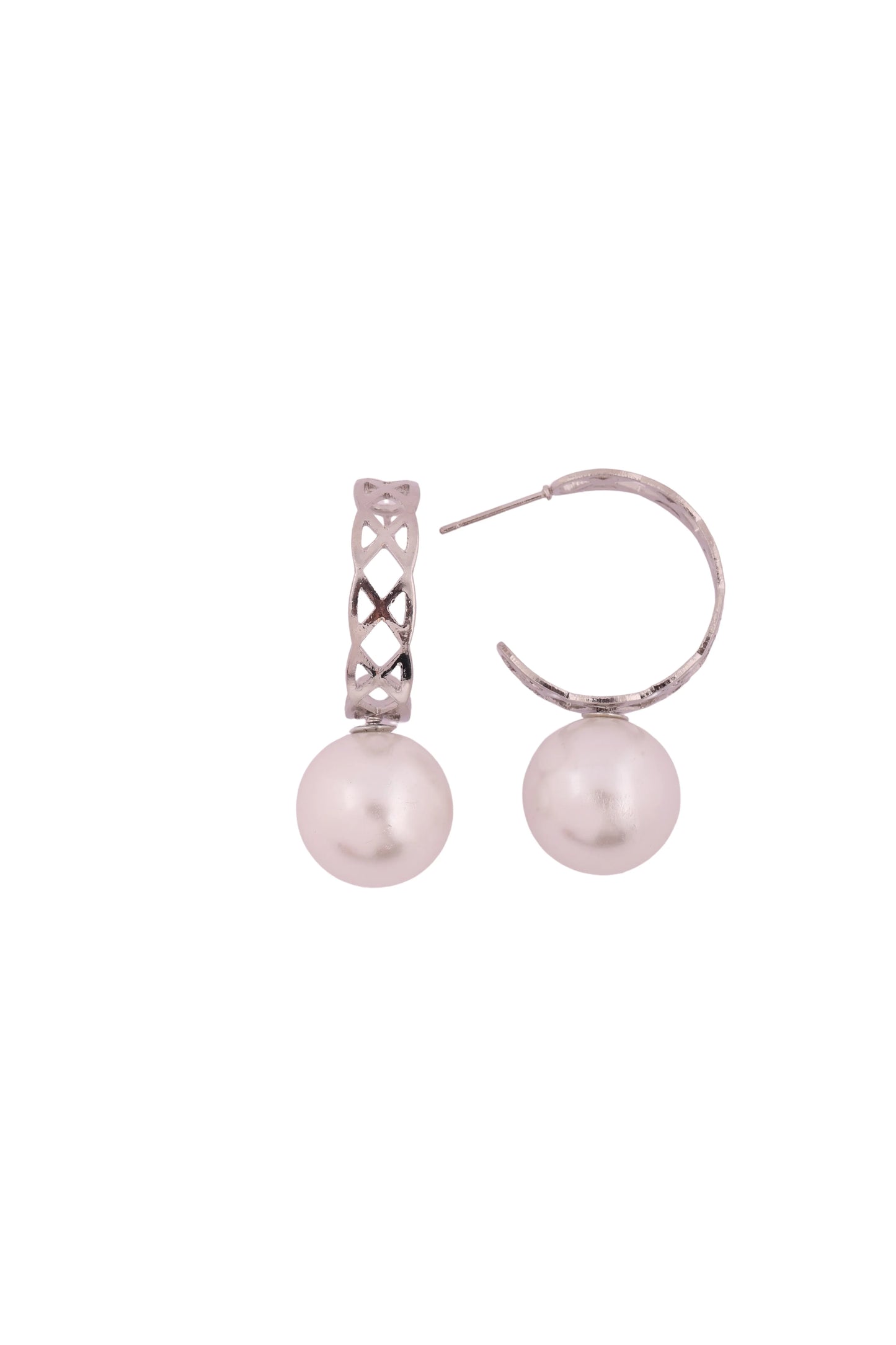 Pearl Drop Earrings | Silver - Amulya Gems