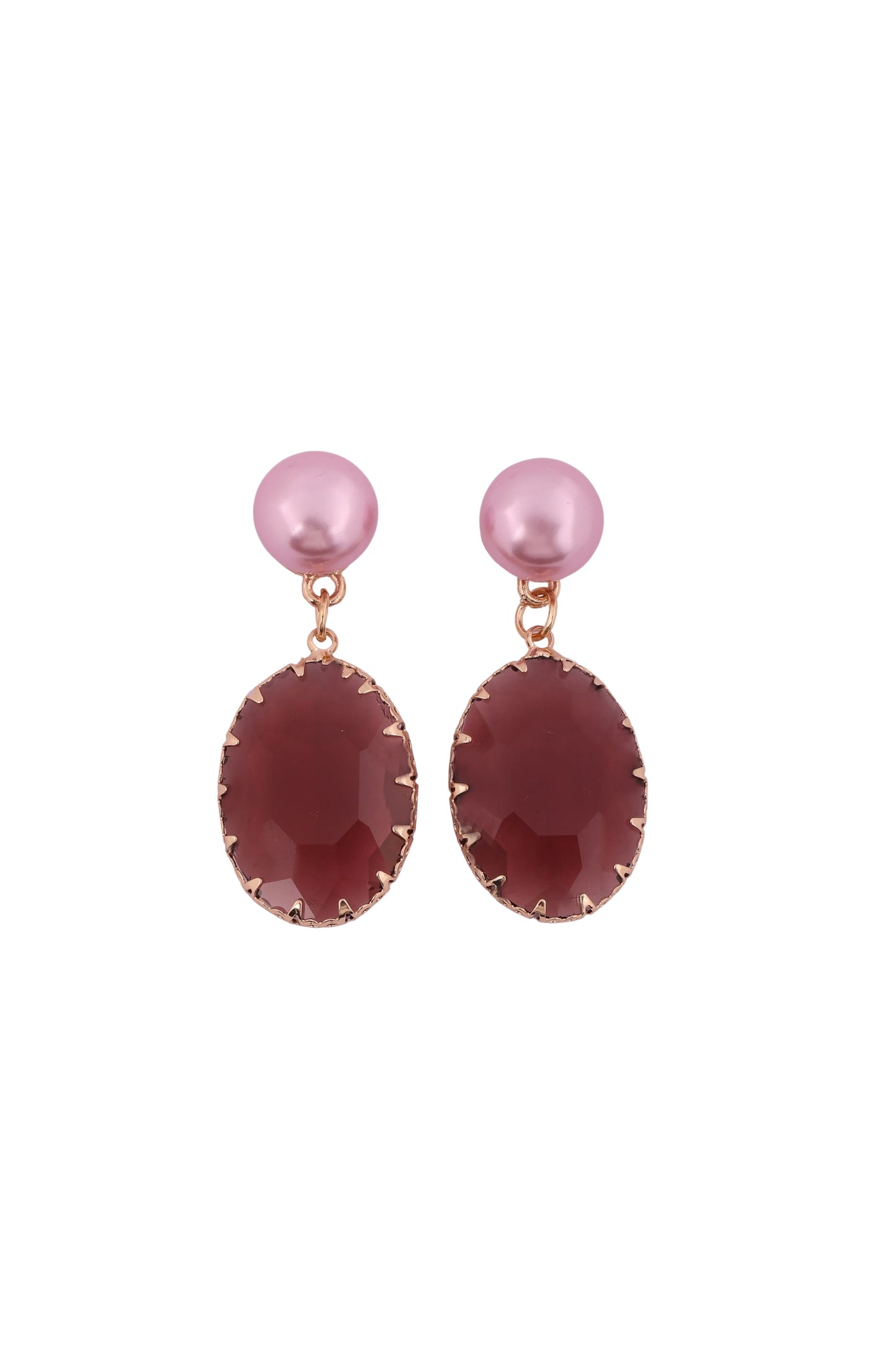 Royal Amethyst Drop Earrings - Amulya Gems