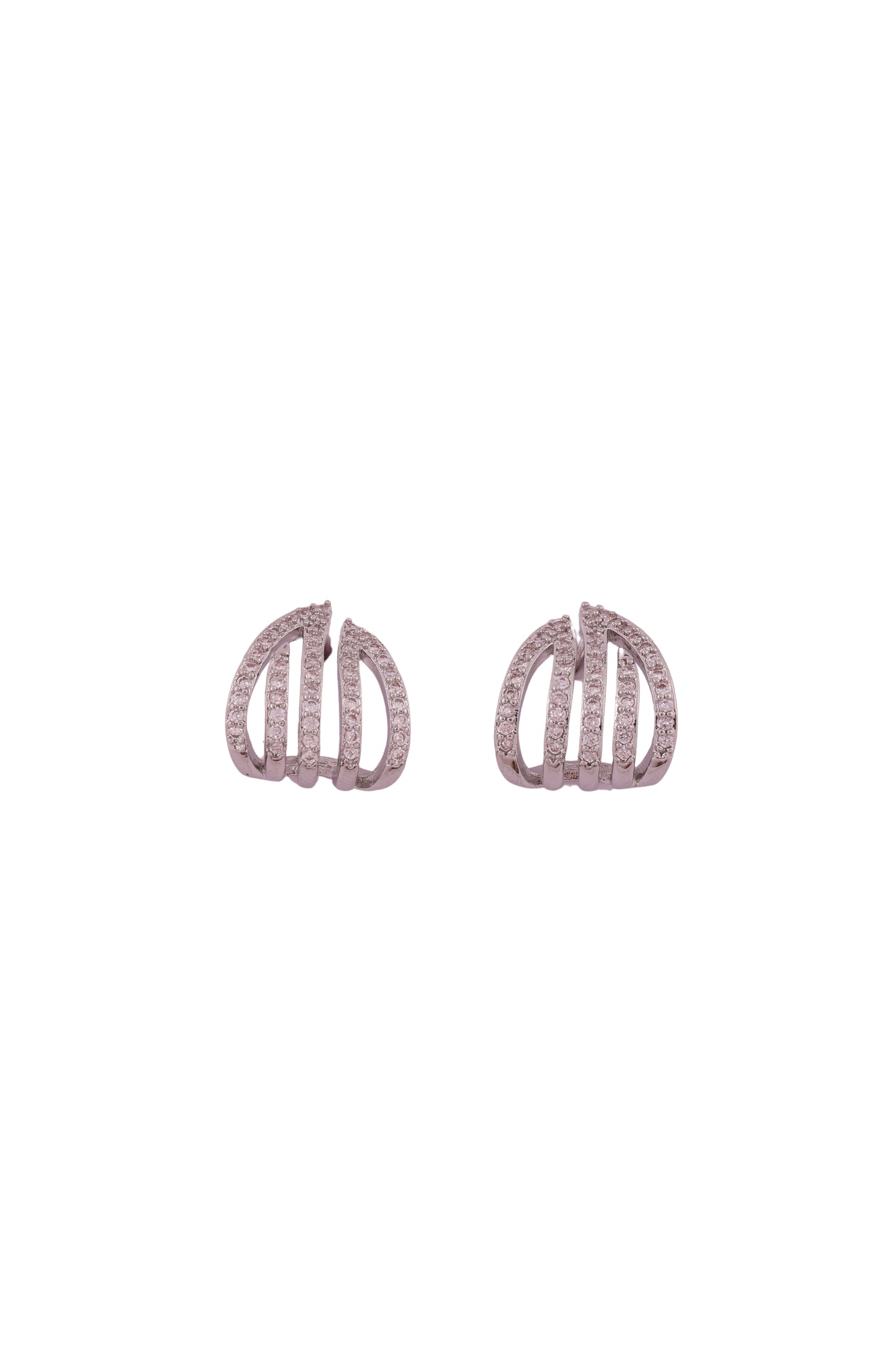 Luxe Radiance Stud Earrings - Amulya Gems