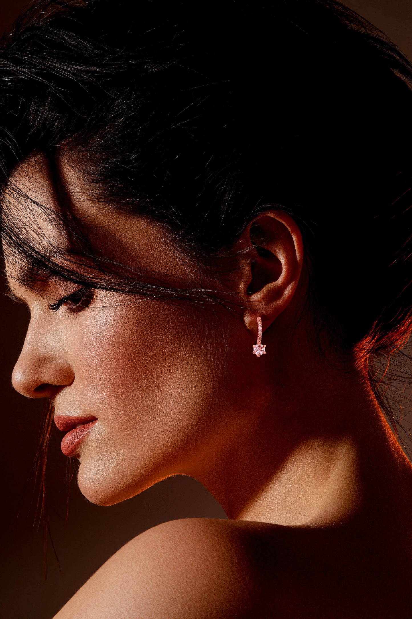 Crystal Glow Drop Earrings - Amulya Gems
