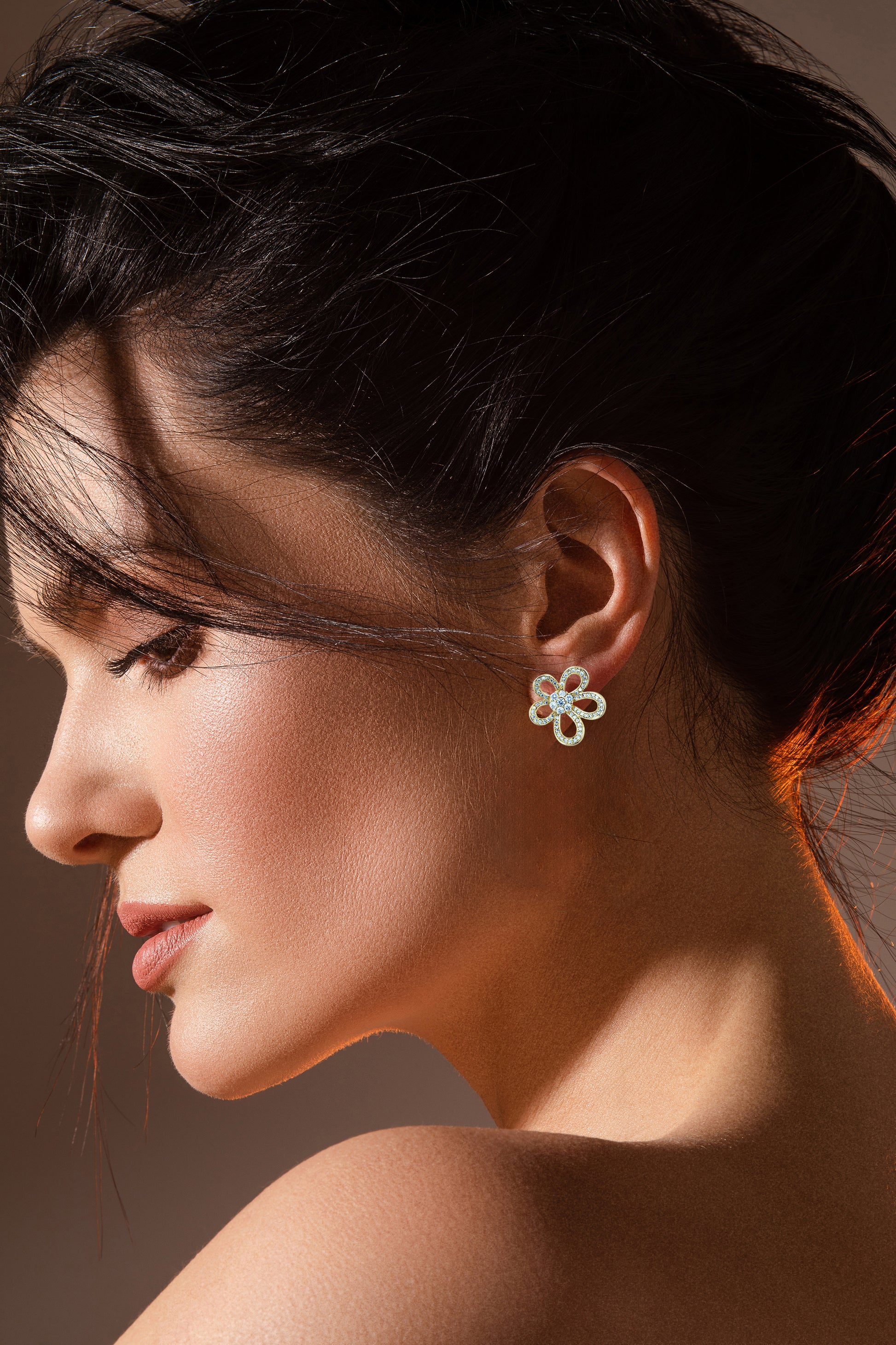 Blossom Spark Studs - Amulya Gems