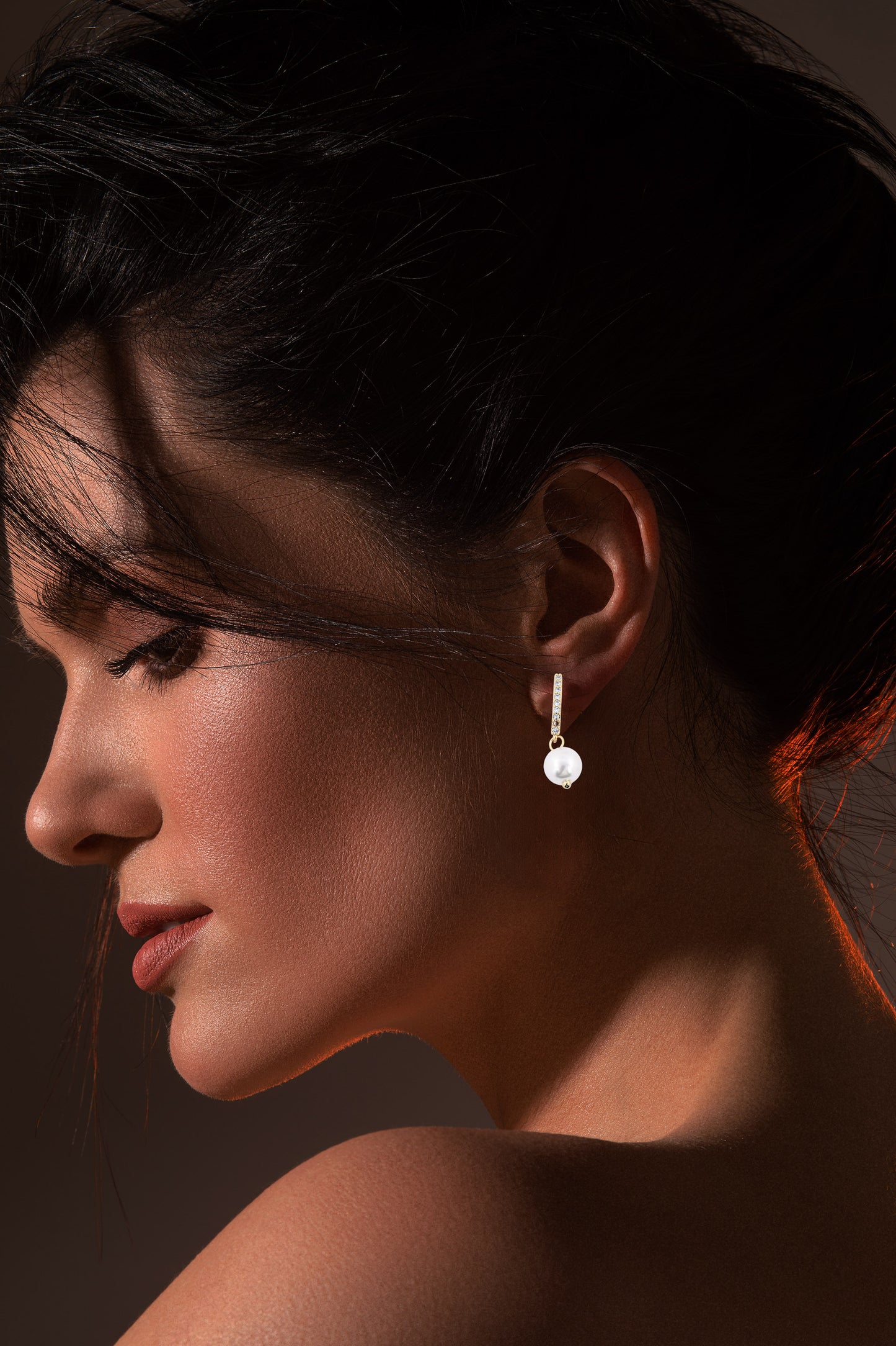 Elegant Pearl Drop Earrings - Amulya Gems