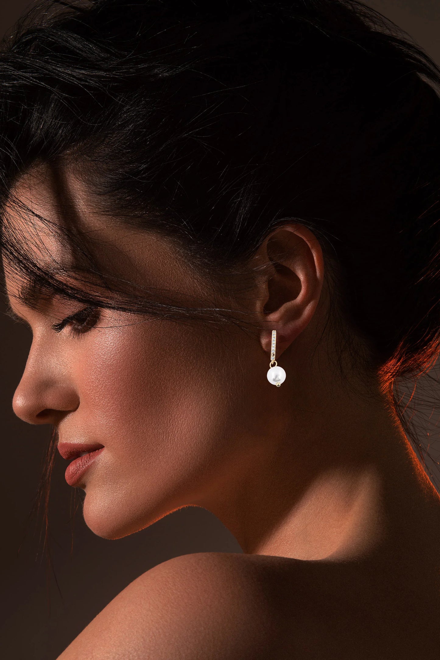 Elegant Pearl Drop Earrings - Amulya Gems