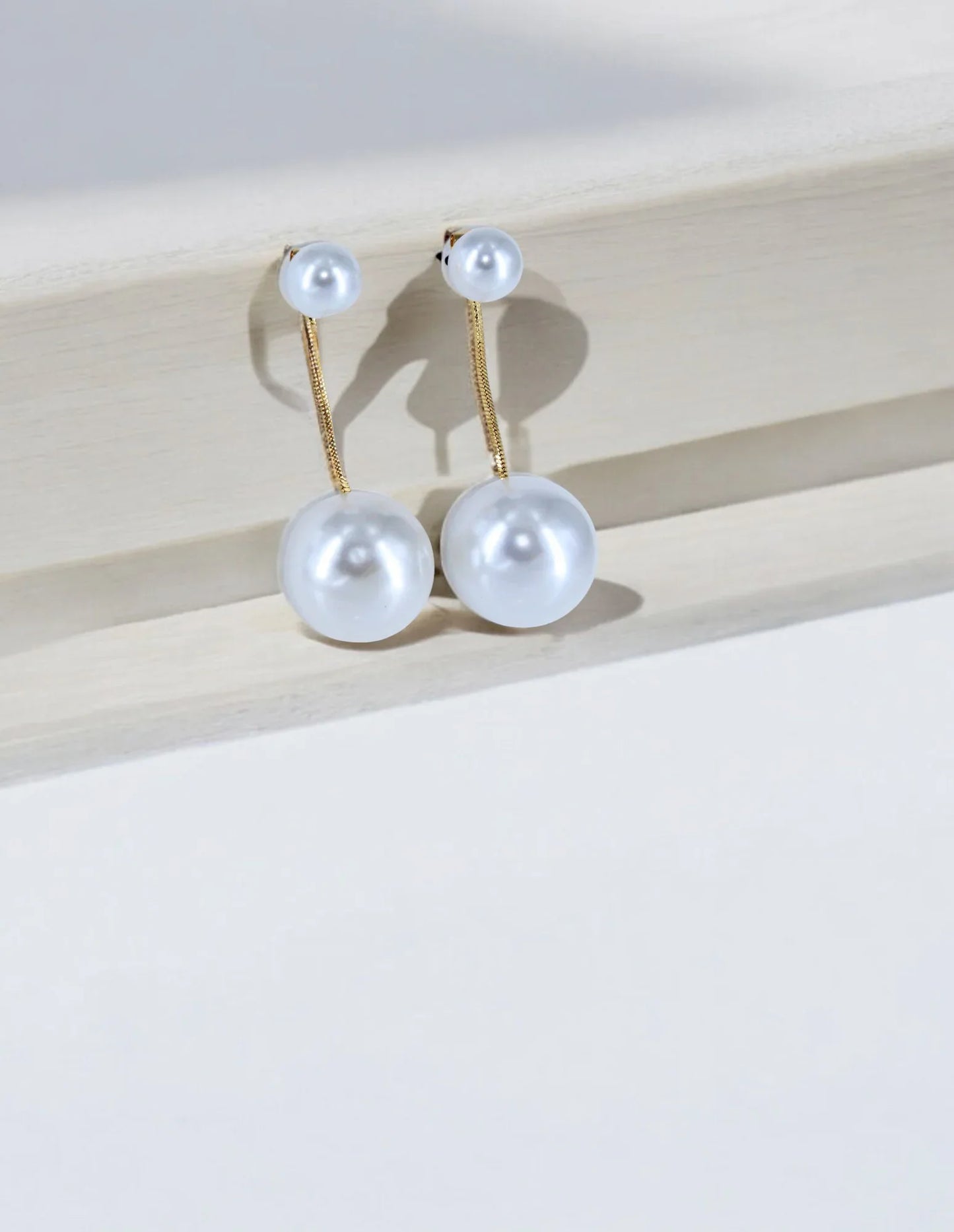 Lustrous Pearl Drop Earrings – A Symphony of Elegance - Amulya Gems