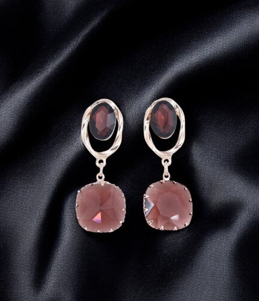 Mocha Elegance Dangle Earrings