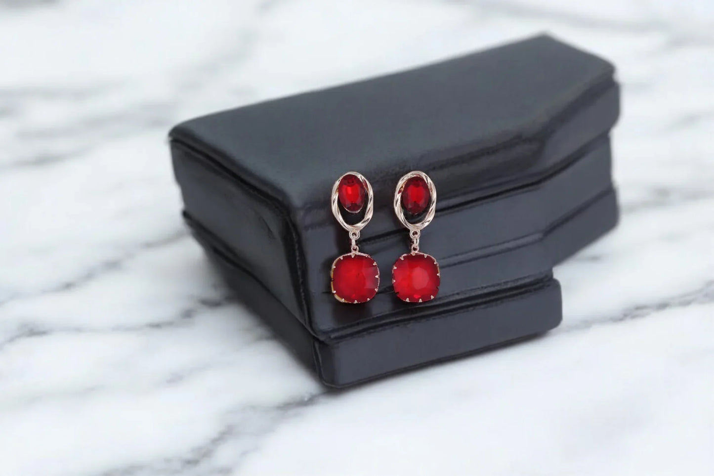 Royal Rouge Earrings - Amulya Gems