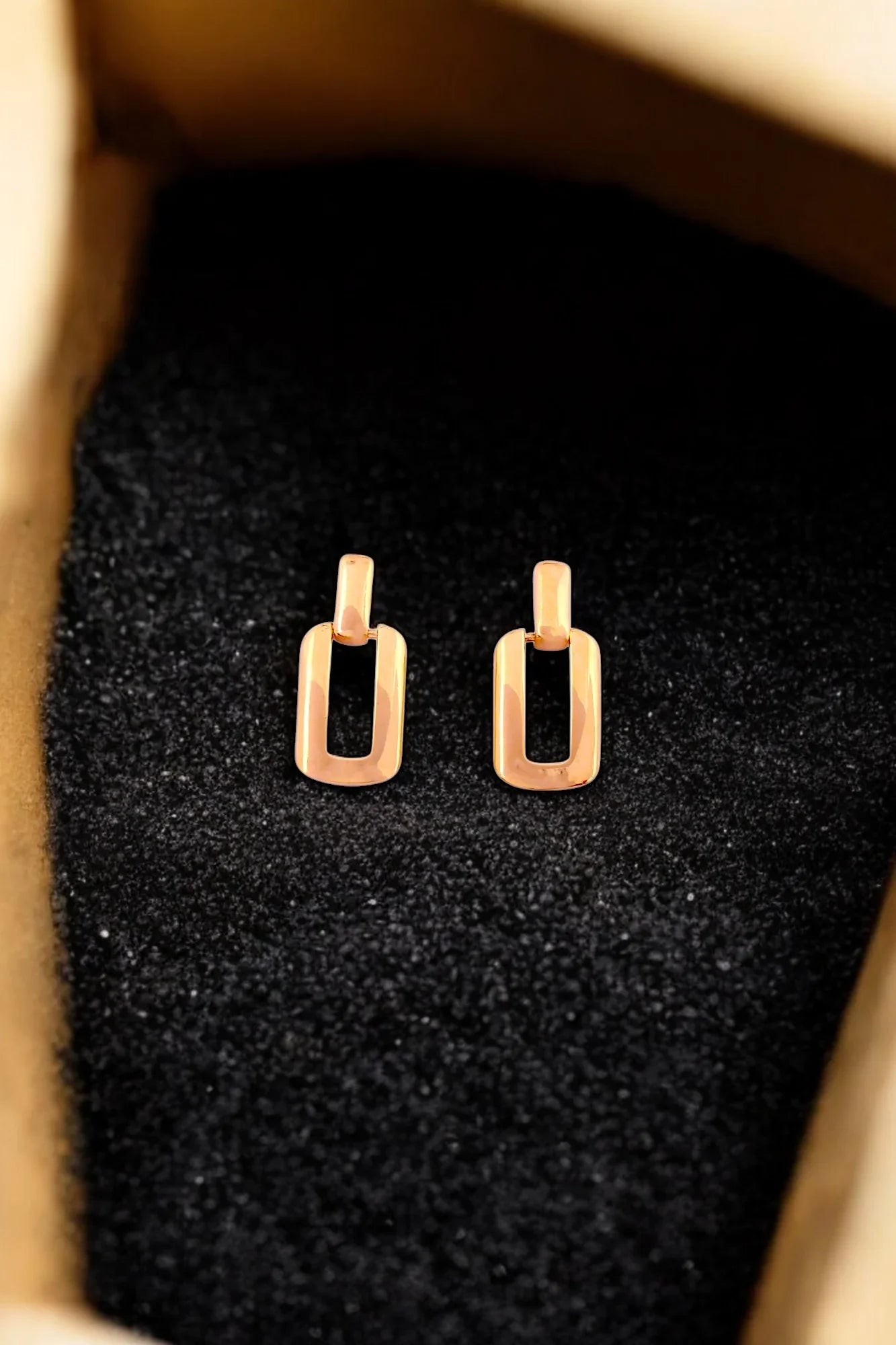 Chic Minimalist Geometric Dangle Earrings - Amulya Gems