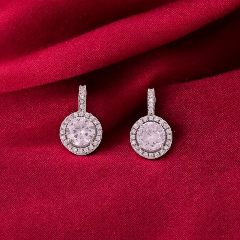 Celeste Halo Diamond Earrings