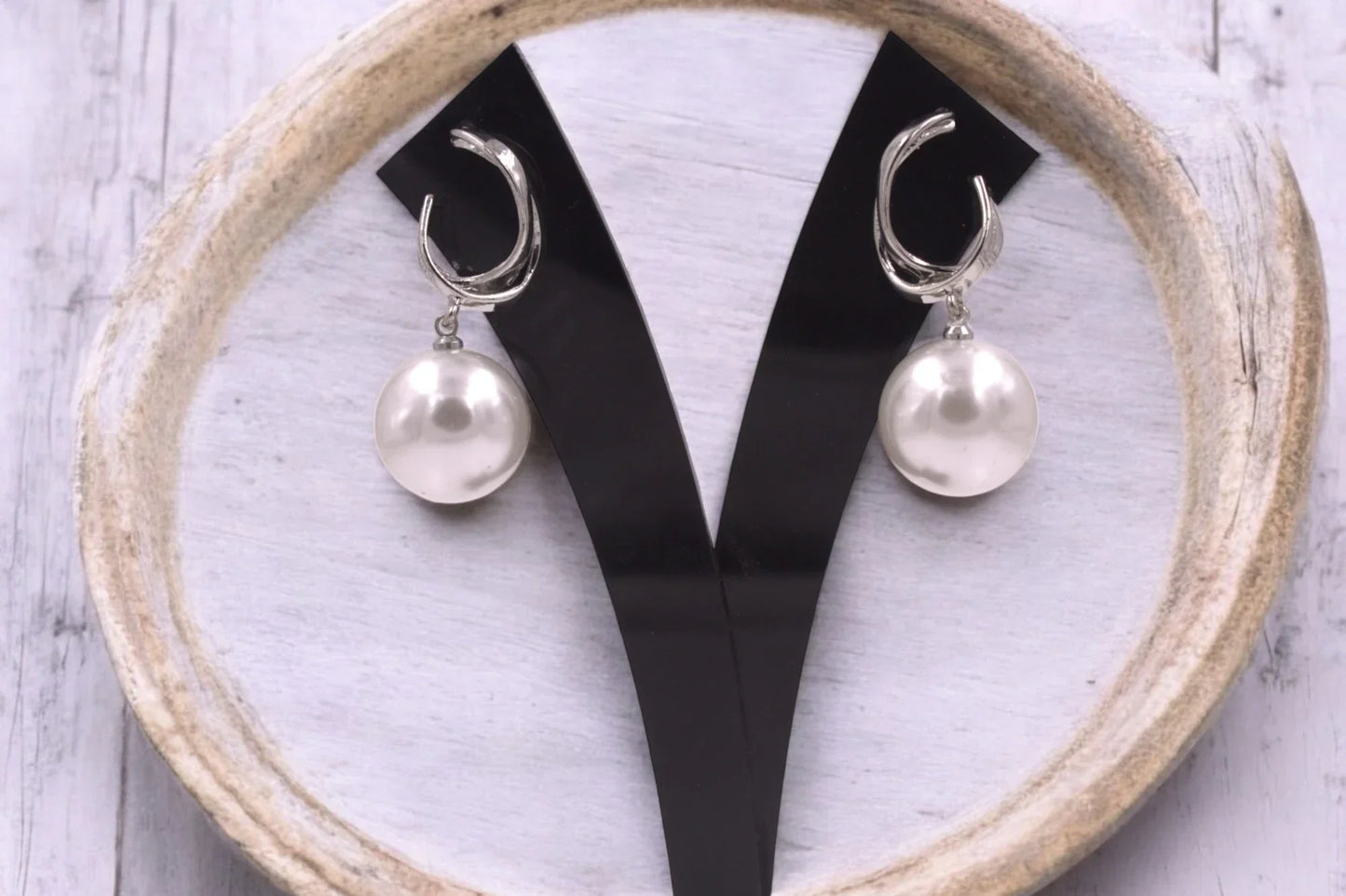 Lustrous Grace Pearl Earrings - Amulya Gems