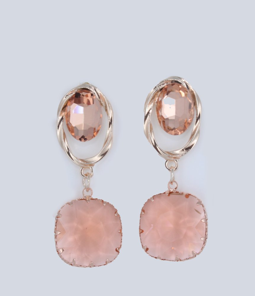 Rose Radiance Drop Earrings