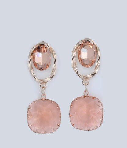 Rose Radiance Drop Earrings