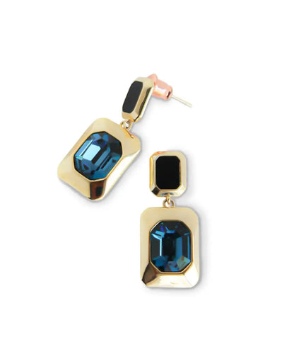 Octave Glam Gold Toned Drop Earrings