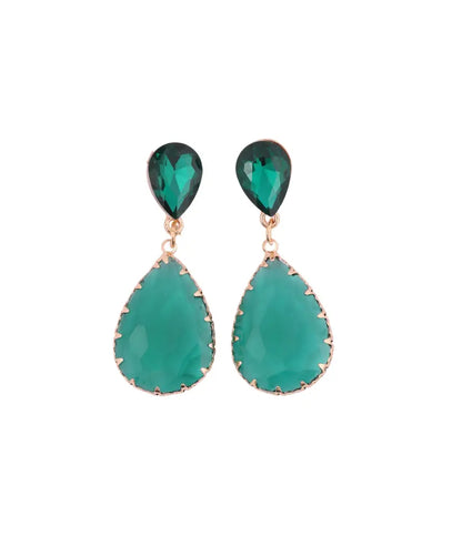 Emerald Elegance Drop Earrings