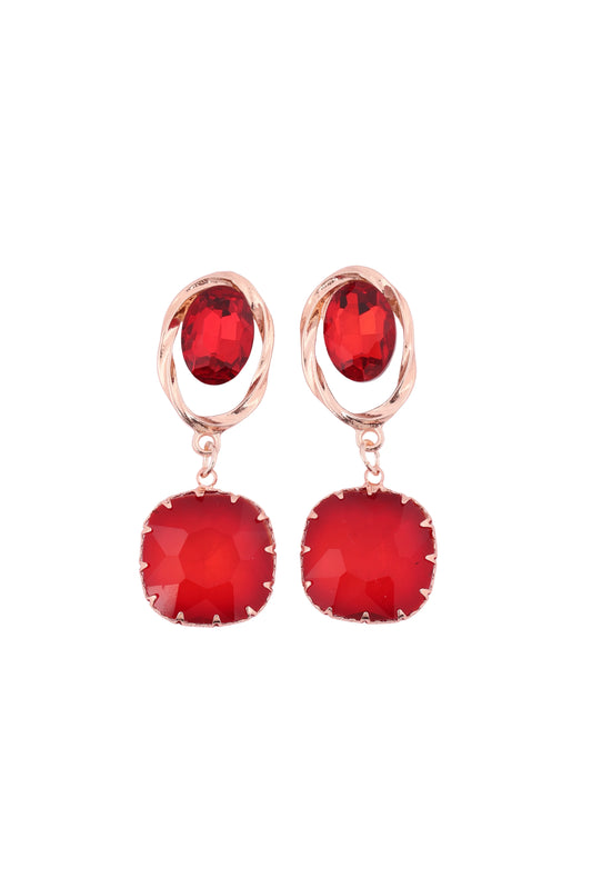 Royal Rouge Earrings - Amulya Gems