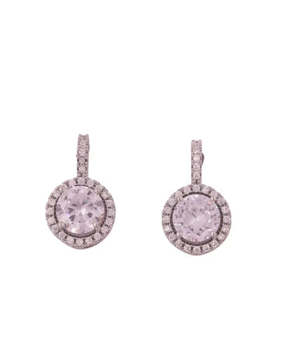 Elegant Halo Drop Earrings