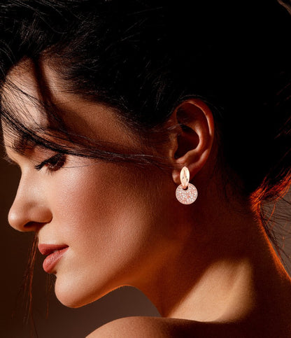 Rose Glow Pavé Earrings
