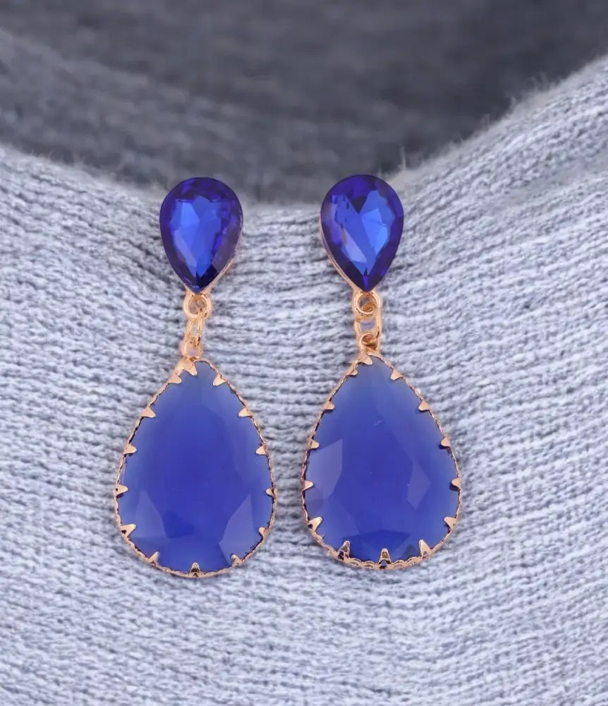 Sapphire Blue Drop Earrings