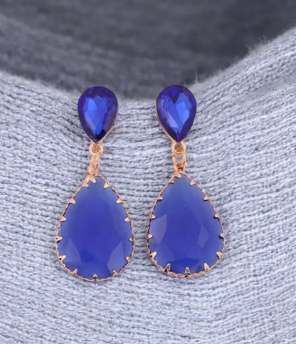 Sapphire Blue Drop Earrings