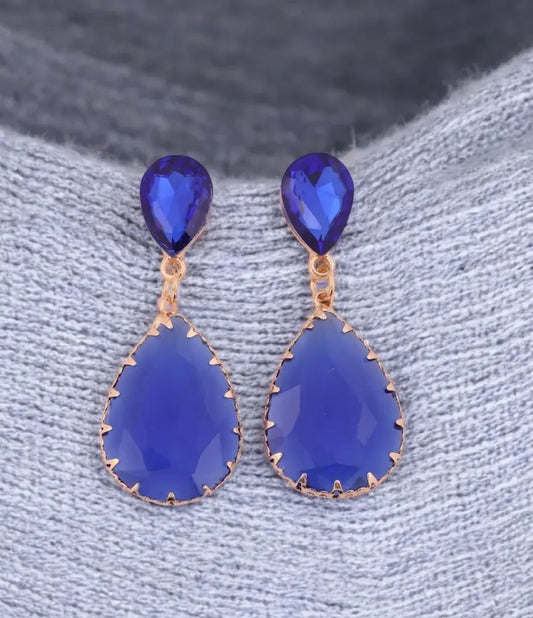 Sapphire Blue Drop Earrings