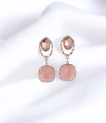 Rose Radiance Drop Earrings