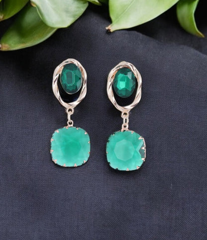 Emerald Majesty Dangle Earrings