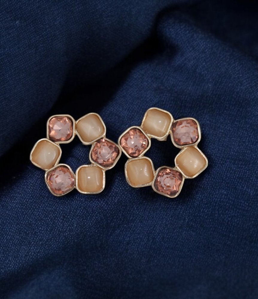 Blush Elegance Stud Earrings