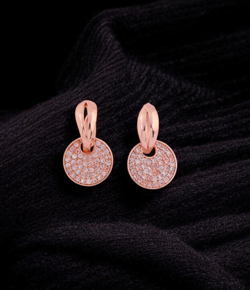 Rose Glow Pavé Earrings