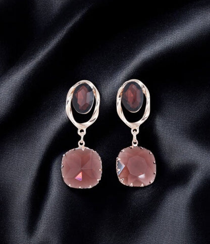 Mocha Elegance Dangle Earrings