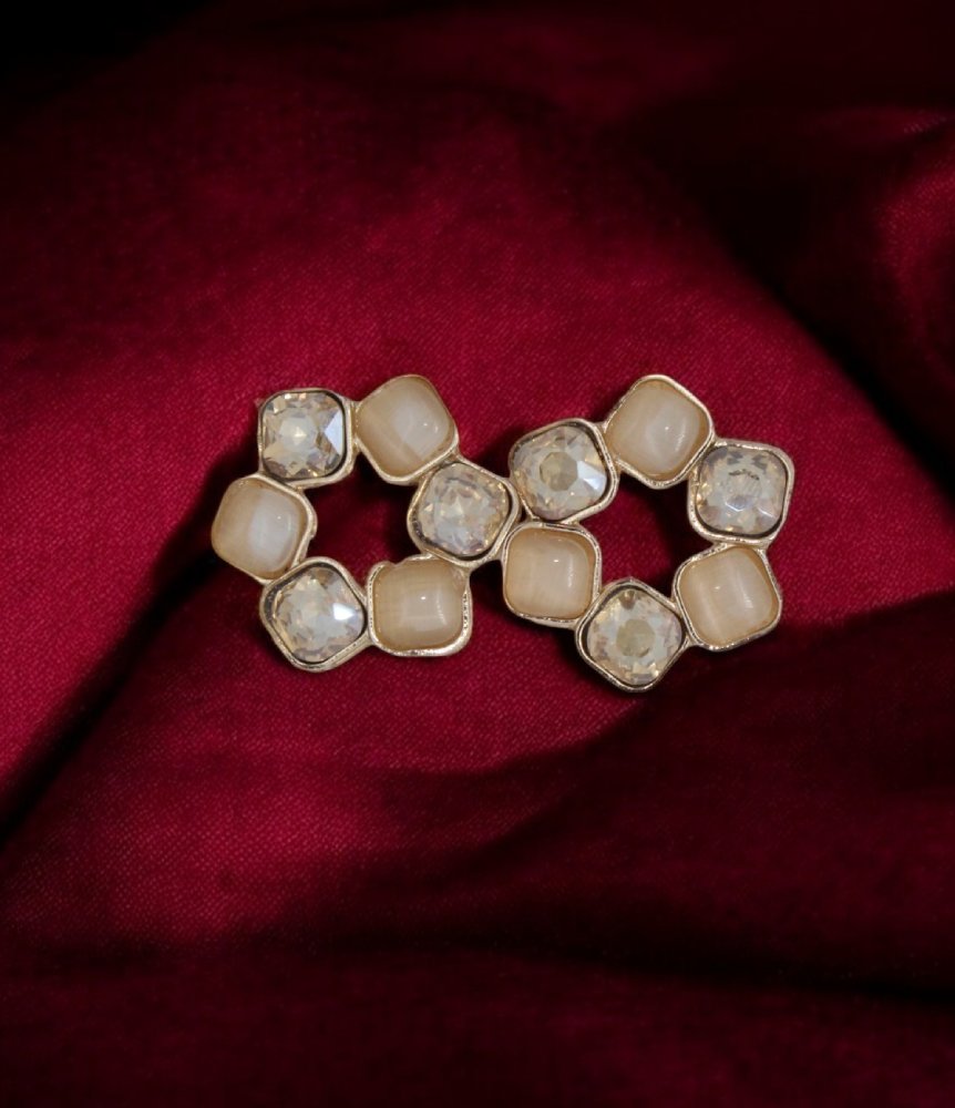 Crystal Bloom Stud Earrings