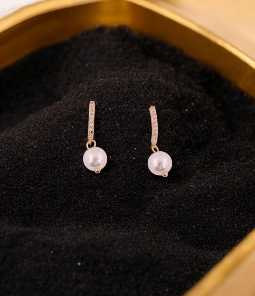 Elegant Pearl Drop Earrings