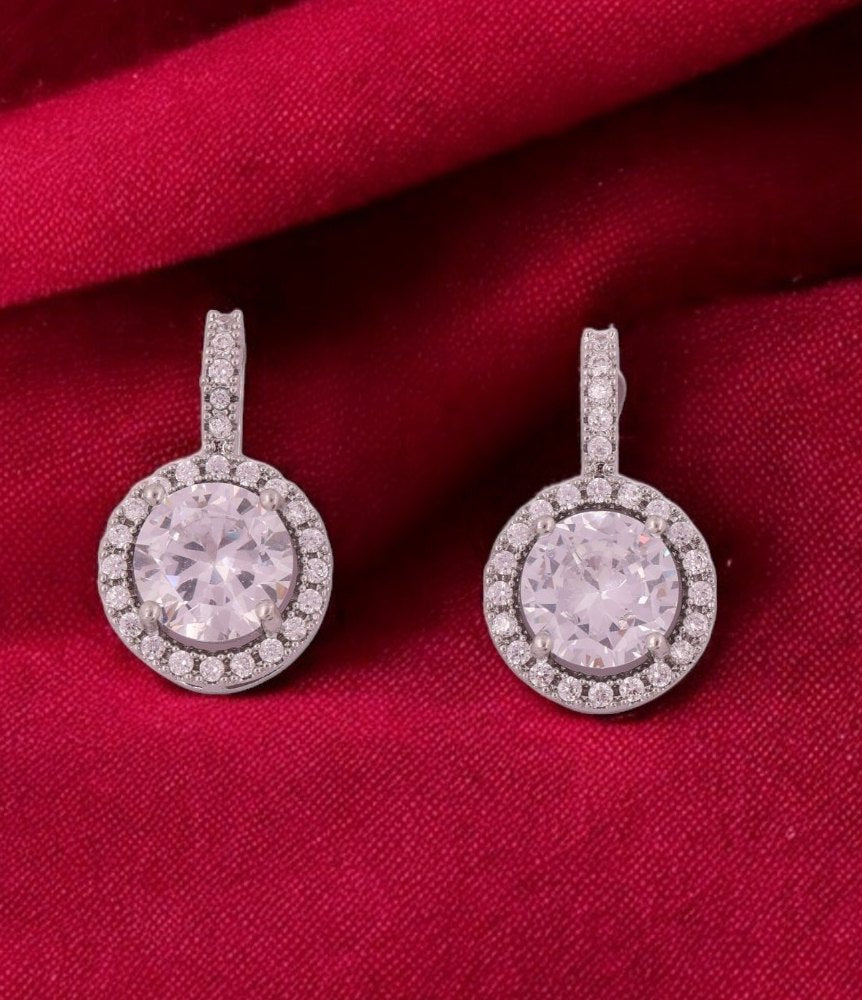 Celeste Halo Diamond Earrings