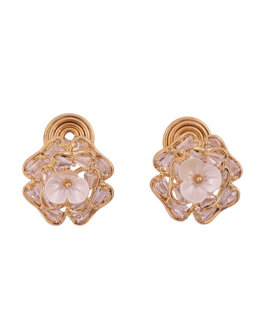 Floral Radiance Stud Earrings