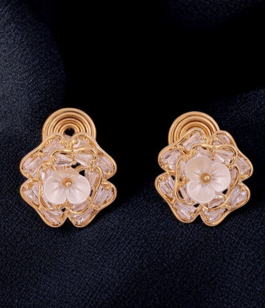 Floral Radiance Stud Earrings