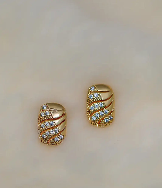 Swarna Gold Plated Stud Earrings