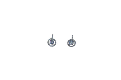 Celeste Halo Diamond Earrings