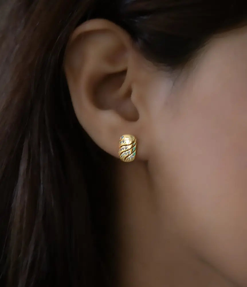 Swarna Gold Plated Stud Earrings