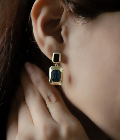 Octave Glam Gold Toned Drop Earrings