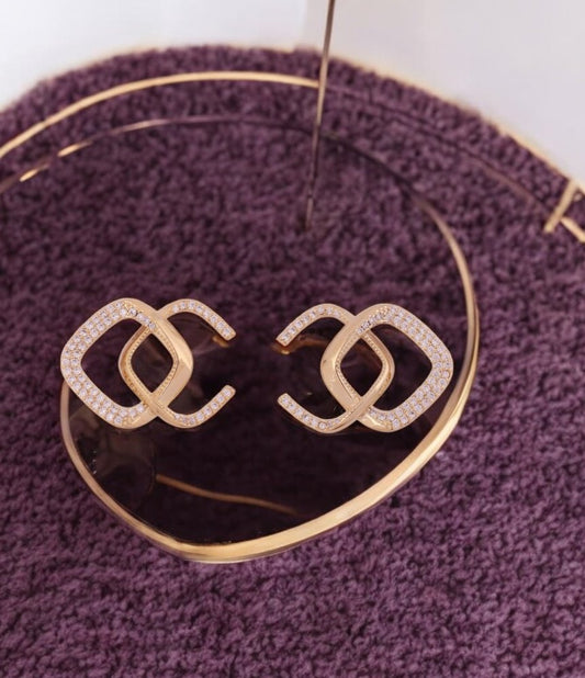 Luxe Interlock Studs
