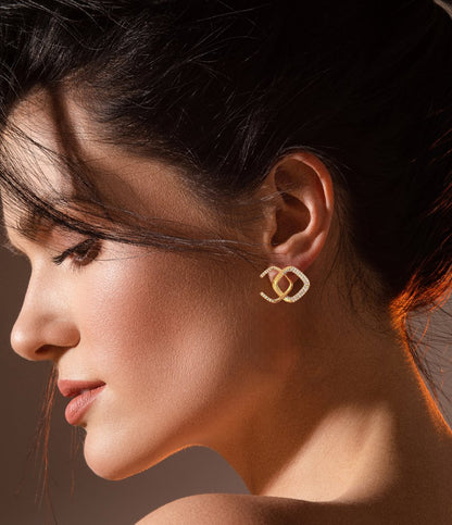 Luxe Interlock Studs