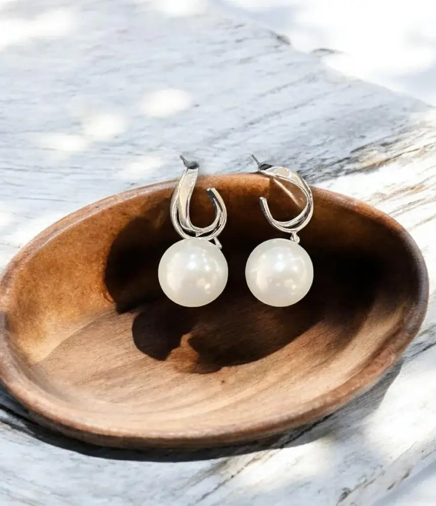 Lustrous Grace Pearl Earrings